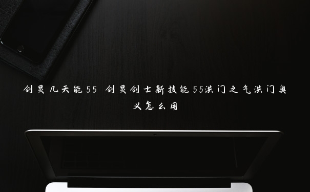 剑灵几天能55 剑灵剑士新技能55洪门之气洪门奥义怎么用