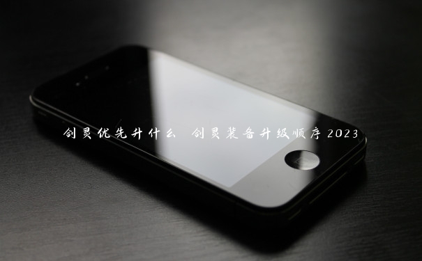 剑灵优先升什么 剑灵装备升级顺序2023