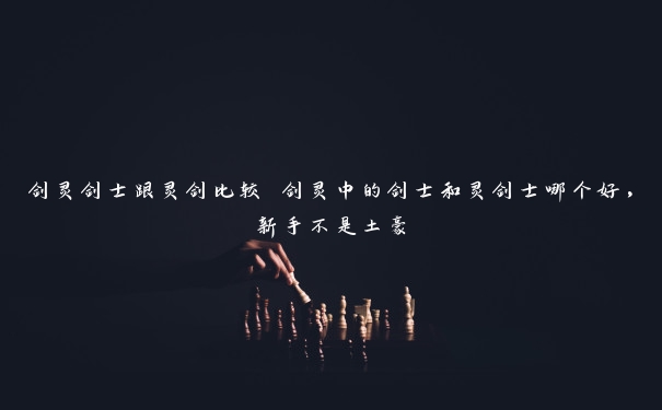 剑灵剑士跟灵剑比较 剑灵中的剑士和灵剑士哪个好，新手不是土豪